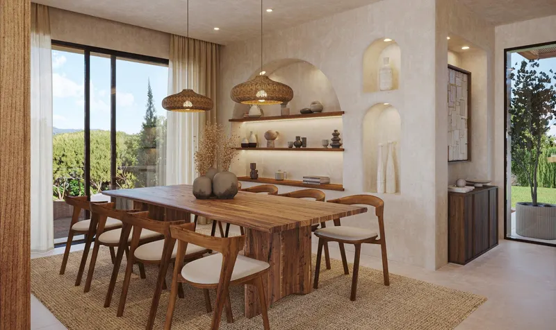 Villa de nueva construcción estilo Ibiza con características de lujo en Jávea