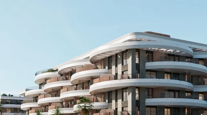 Apartamentos de nueva construcción de estilo contemporáneo en Málaga con servicios de primera calidad y diseño sostenible
