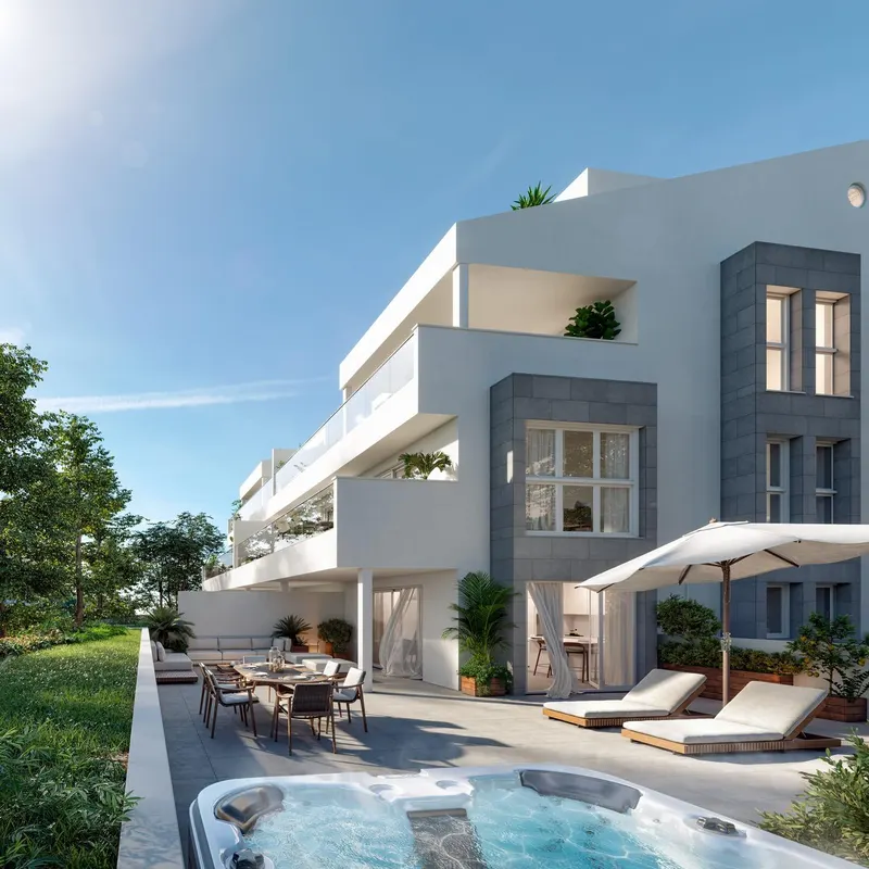 RESIDENCIAL DE OBRA NUEVA CON VISTAS AL MAR EN BENALMADENA