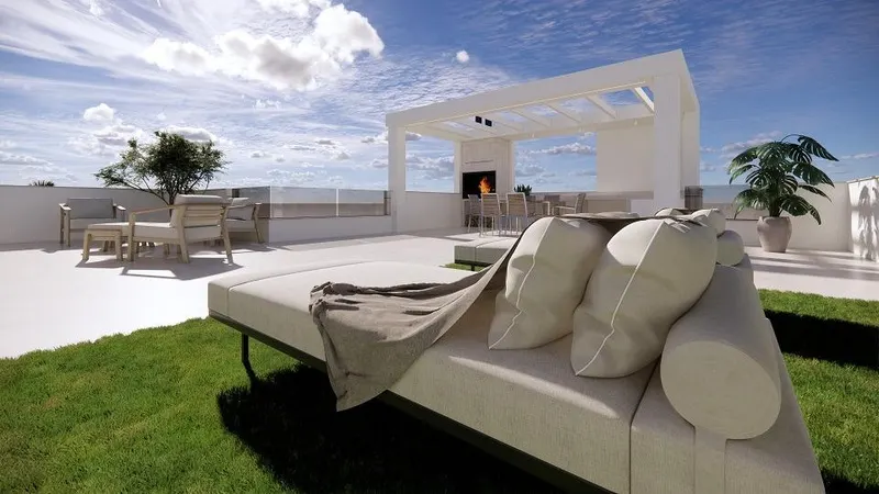 New Build Villas with private pool and solarium in San Luis, Torrevieja