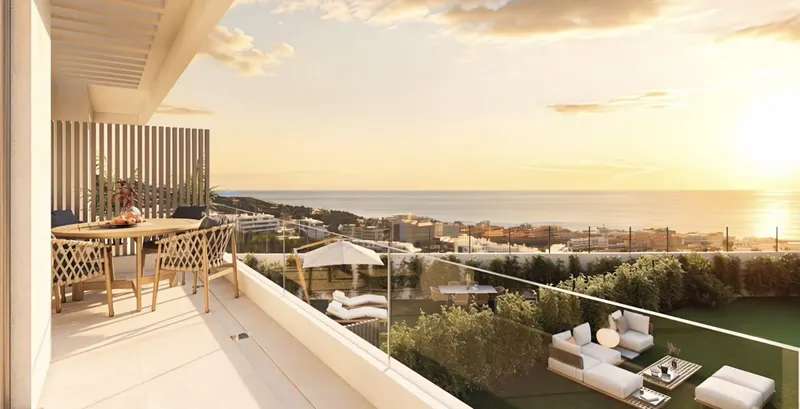 Adosados de lujo de nueva construcción con vistas al mar en El Higuerón, Fuengirola