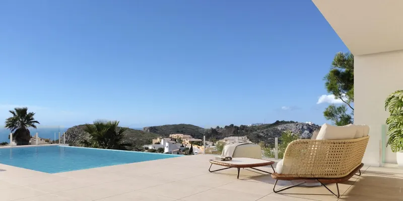 Willa z widokiem na morze w Cumbre del Sol, na północnej Costa Blanca