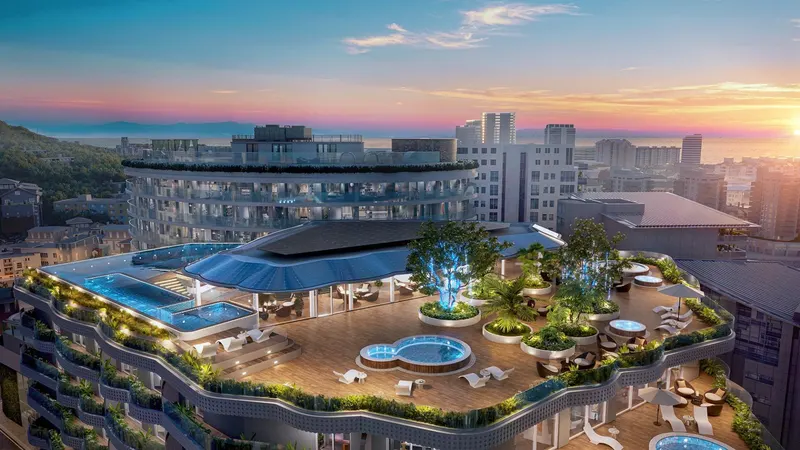Luksusowe, nowo wybudowane apartamenty w centrum Gibraltaru z widokiem na marinę i Skałę