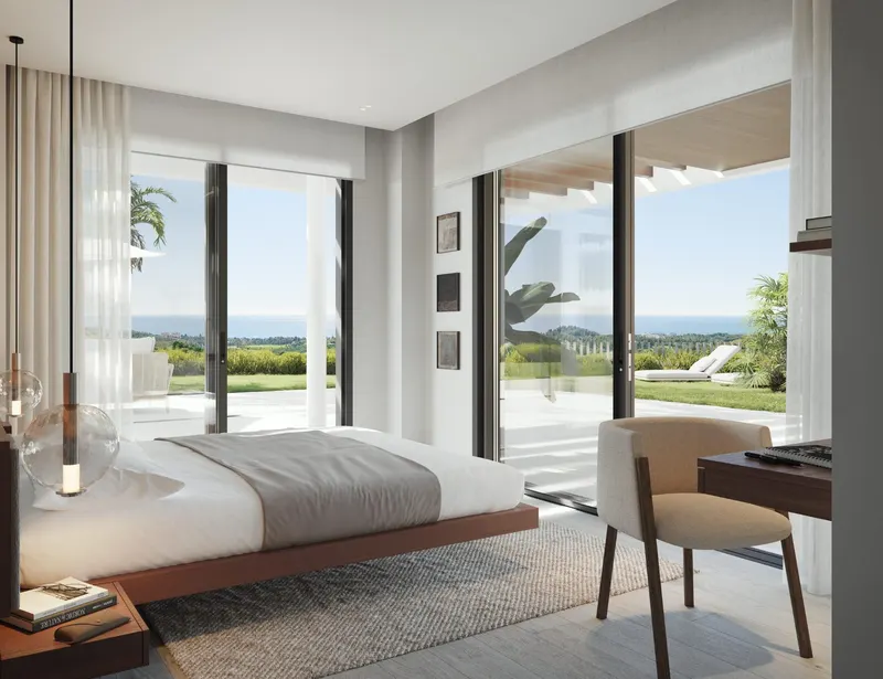 Apartamentos de lujo de nueva construcción en Cerrado del Águila Golf, Mijas, con vistas al mar y al campo de golf