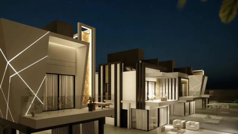 Villas de lujo de nueva construcción en primera línea de playa en Puerto de Mazarrón