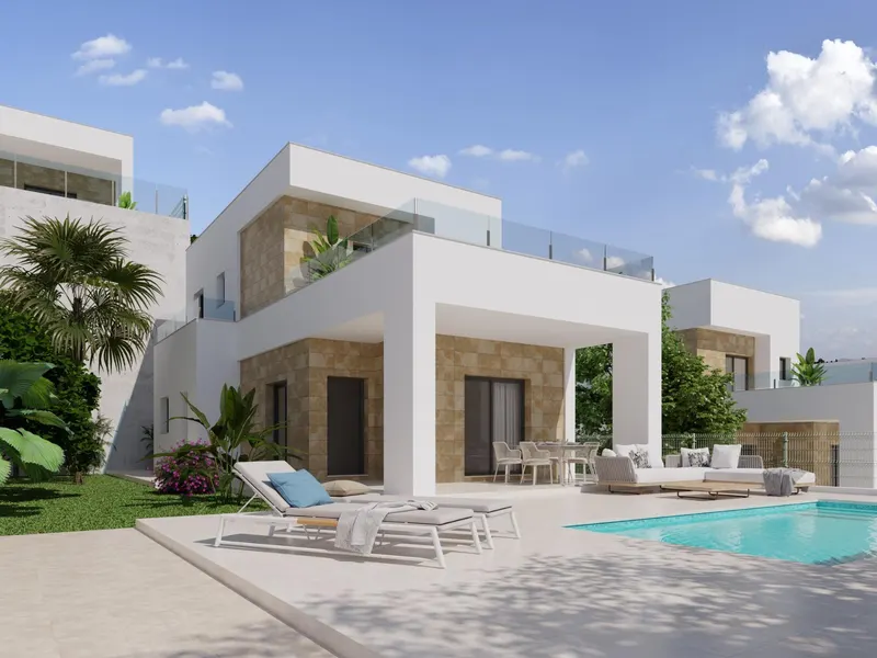 Impresionantes villas de nueva construcción en Polop con vistas al mar