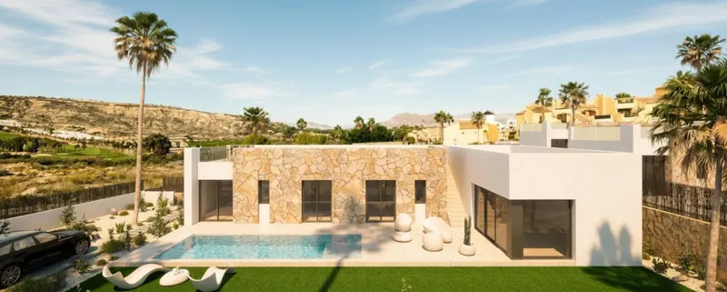 Villas de lujo de nueva construcción junto al campo de golf La Finca en Algorfa