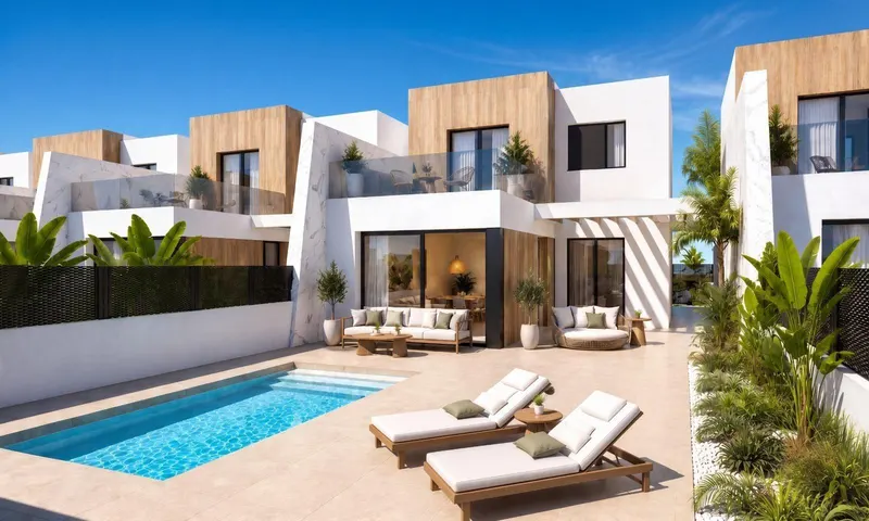Adosados de nueva construcción en Santa Rosalia Lake and Life Resort, Murcia