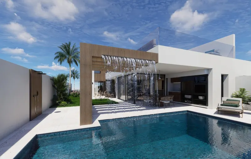 Exclusivas villas adosadas en primera línea de lago en Santa Rosalia Lake and Life Resort