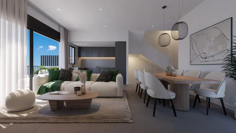 New Build 4 Bedroom Townhouses in Torre del Mar Just 800 m from the Beach