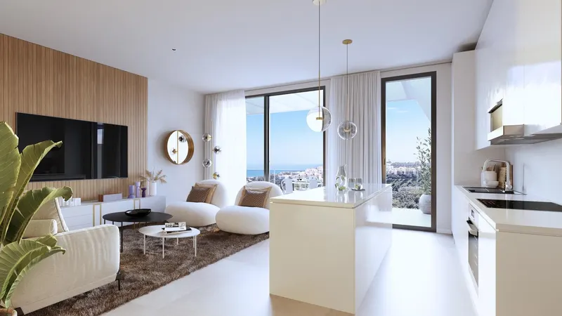 FLATS WITH SEA OR GOLF COURSE VIEWS ON THE COSTA DEL SOL
