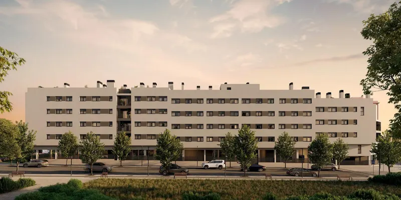 Newly built residential development in Alicante, with open views of the city.