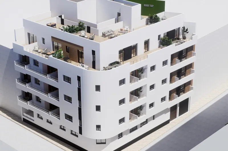 Apartamentos de nueva construcción en el centro de Torrevieja, cerca de Playa del Cura