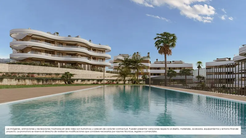 Apartamentos de nueva construcción en venta en Finestrat con vistas al mar y servicios al estilo de un complejo turístico