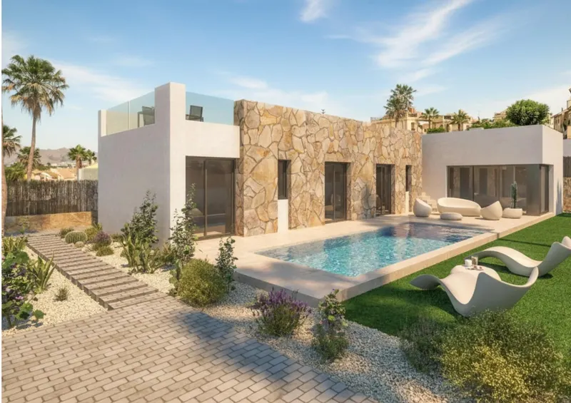 Villas de lujo de nueva construcción junto al campo de golf La Finca en Algorfa