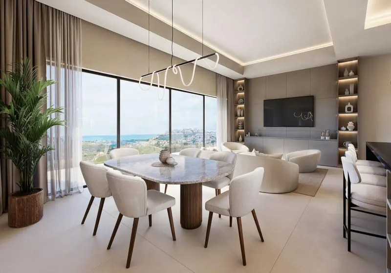 Luxury New Build Attached Villas with Sea Views and private pool in Casares del Sol