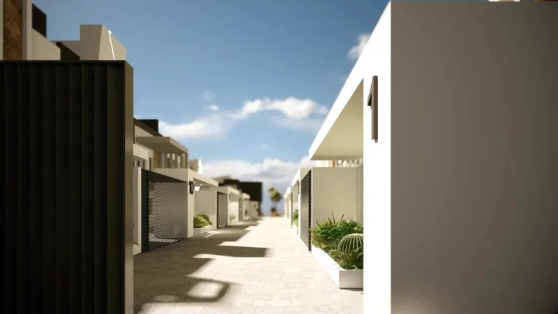 Villas de lujo de nueva construcción en primera línea de playa en Puerto de Mazarrón