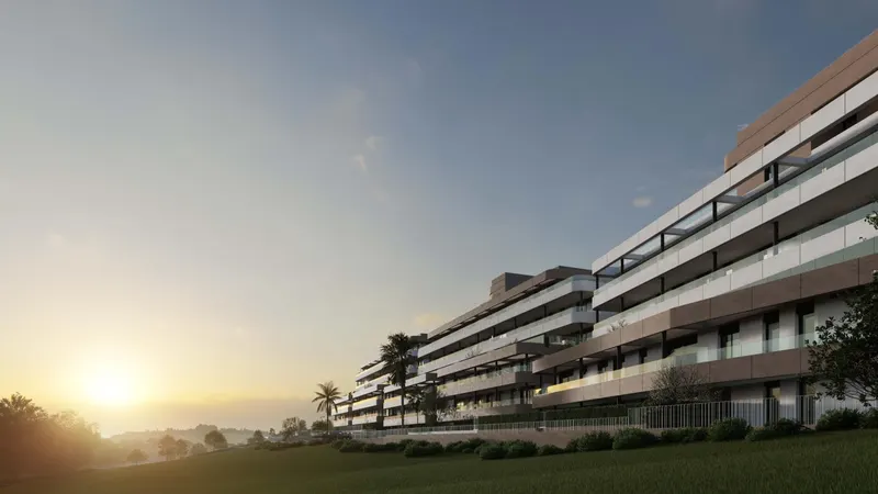 Nowe mieszkania na sprzedaż w Estepona Golf z widokiem na morze i pole golfowe