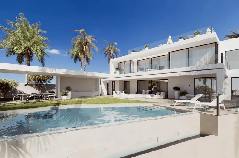 Vida de lujo en Cascada de Camoján, Marbella: Un refugio de privacidad y elegancia.