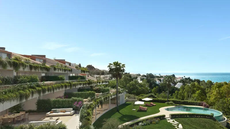 Apartamentos boutique de nueva construcción con vistas al mar en Torremuelle, Benalmádena