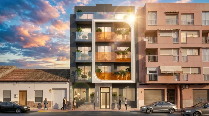 Apartamentos de nueva construcción a 600 metros de la playa en Guardamar del Segura