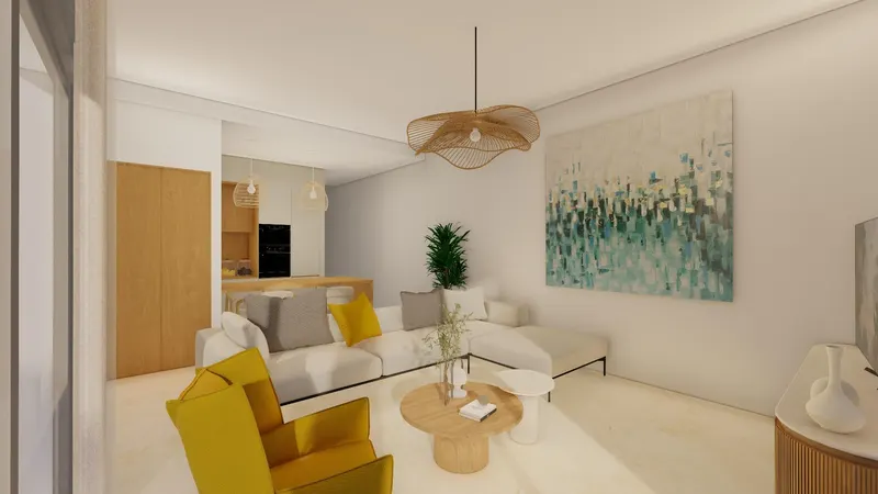 Modernas villas adosadas con piscina privada cerca del mar en Santiago de la Ribera