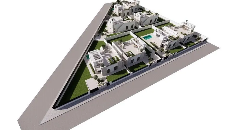 New Build Villas with private pool and solarium in San Luis, Torrevieja