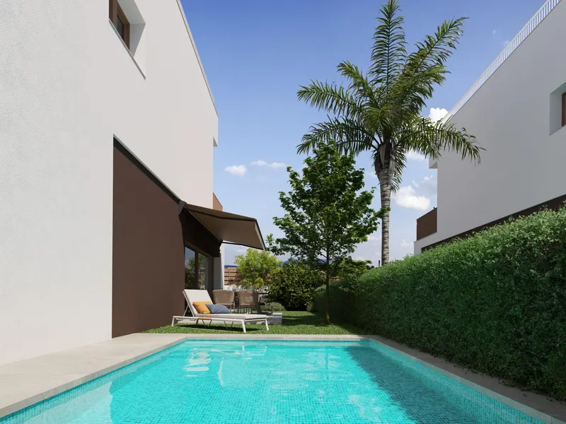 New Semi-Detached Villas by the Sea in La Marina - El Pinet Beach