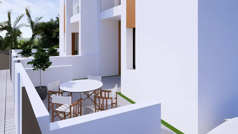 Nowo wybudowane wille bliźniacze z prywatnymi basenami w Daya Nueva na Costa Blanca