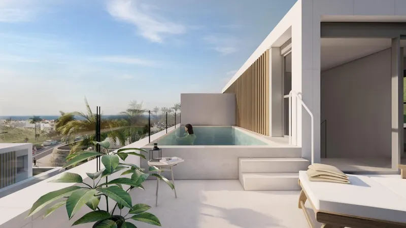 VILLAS ADOSADAS CON VISTAS AL MAR Y JUNTO AL CAMPO DE GOLF
