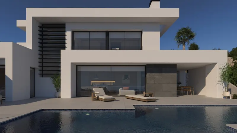 VILLA DE OBRA NUEVA CON VISTAS AL MAR EN CUMBRE DEL SOL