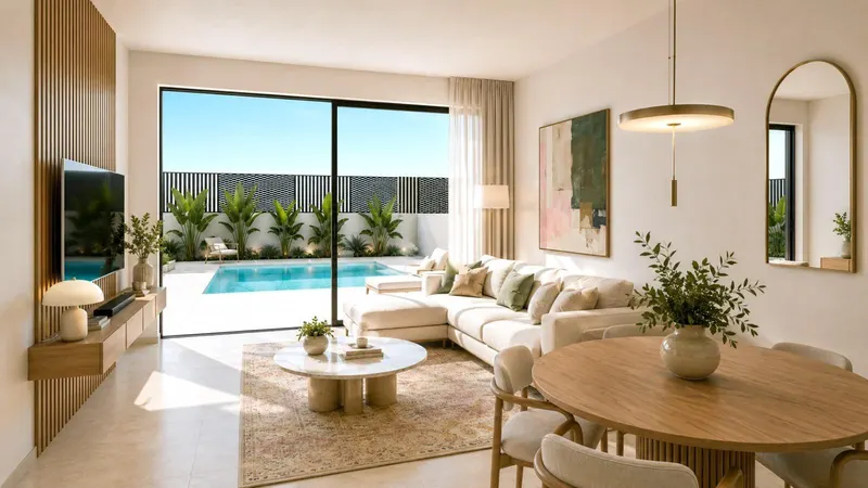 Adosados de nueva construcción en Santa Rosalia Lake and Life Resort, Murcia