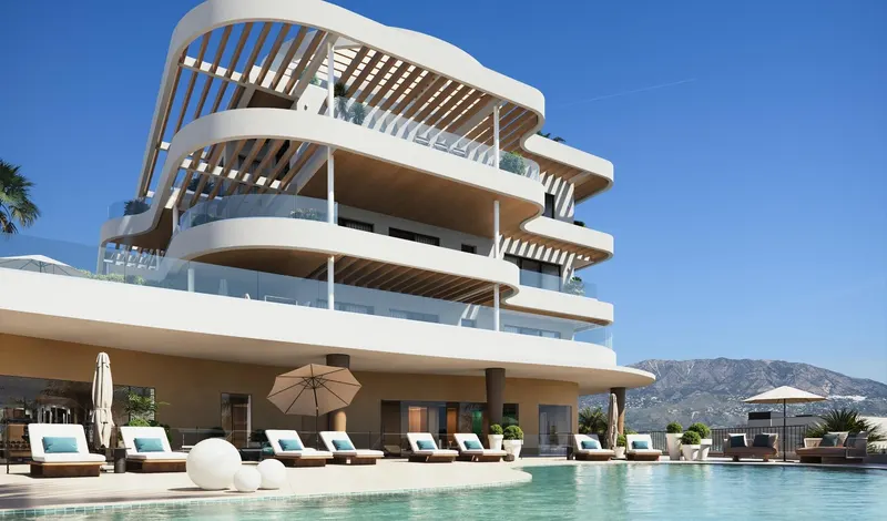 Apartamentos de lujo de nueva construcción en Cerrado del Águila Golf, Mijas, con vistas al mar y al campo de golf
