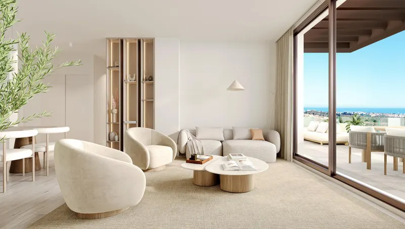 Apartamentos contemporáneos con vistas al mar en Mijas Costa