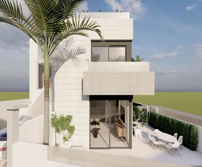 Ekskluzywne nowe bungalowy z prywatnym basenem w Pilar de la Horadada