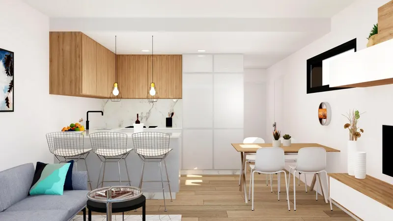 Modernas villas adosadas con piscina privada cerca del mar en Santiago de la Ribera