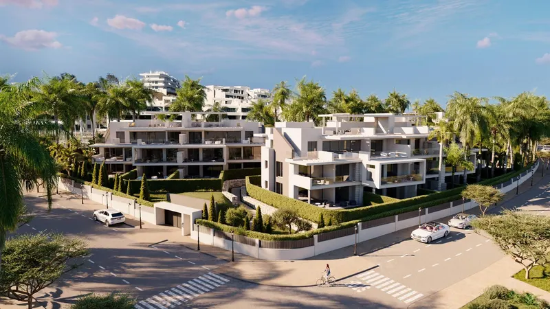 Moderno Residencial en Estepona: Amplios apartamentos con soleadas terrazas