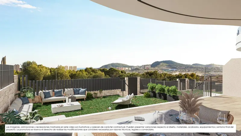 Apartamentos de nueva construcción en venta en Finestrat con vistas al mar y servicios al estilo de un complejo turístico