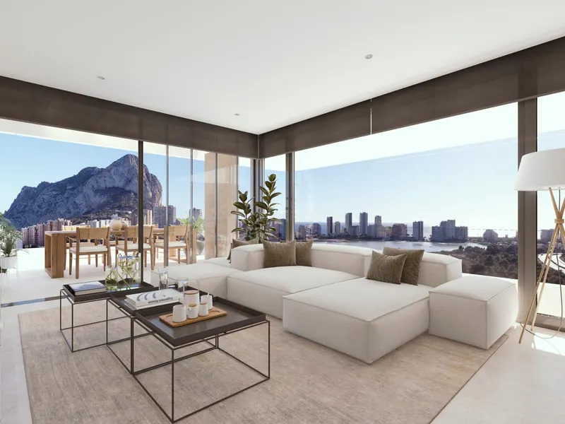 Luksusowe apartamenty z widokiem na morze w Calpe na Costa Blanca