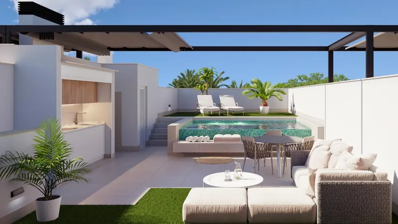 Promoción boutique de viviendas con piscina privada en Pilar de la Horadada