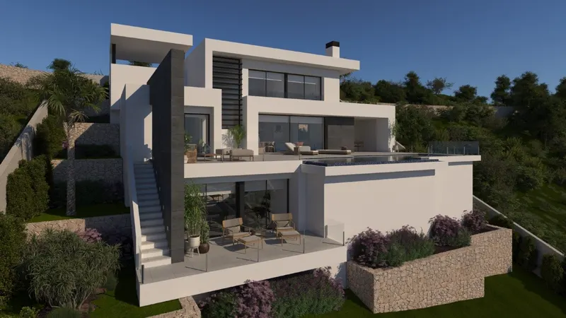 VILLA DE OBRA NUEVA CON VISTAS AL MAR EN CUMBRE DEL SOL