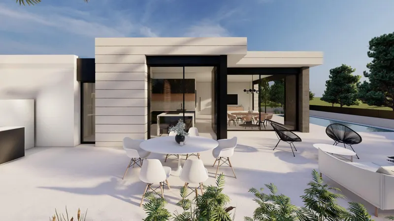 NEW BUILD VILLAS IN PILAR DE LA HORADADA ON THE GOLF COURSE