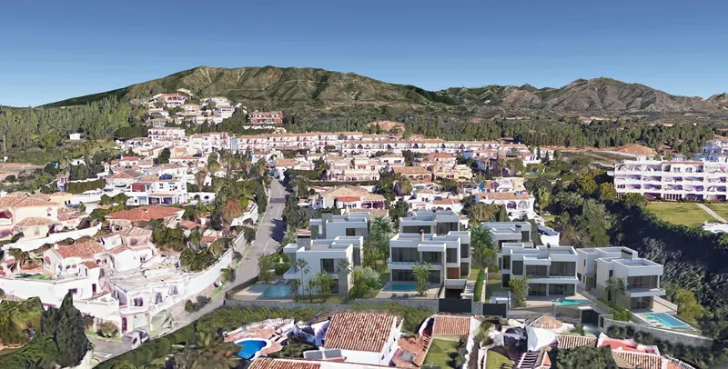 Ekskluzywne nowe wille na sprzedaż w Las Farolas, Mijas Costa