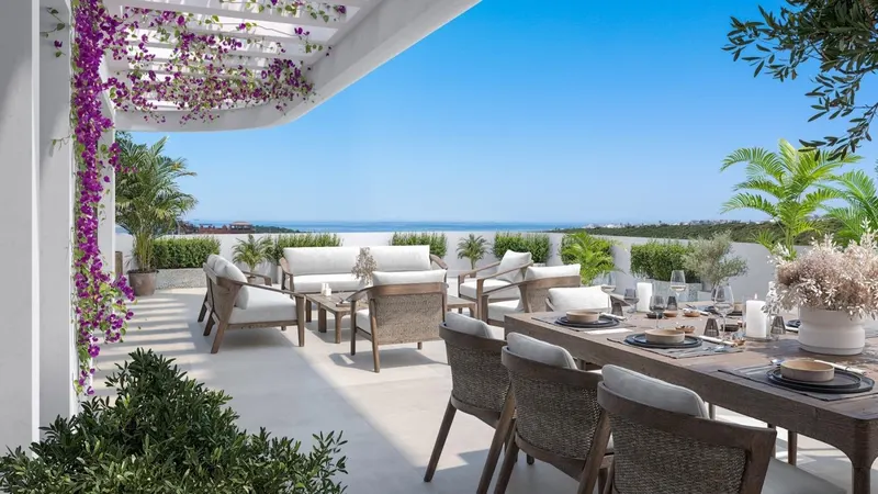 Luksusowy ośrodek golfowy z widokiem na morze w Casares na Costa del Sol