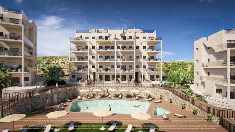 Nowe apartamenty i wille bliźniacze w Corvera Hills Golf – Murcja