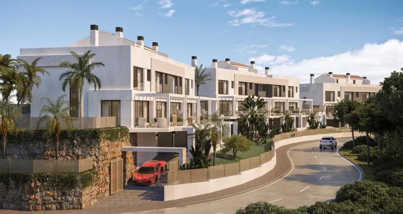 New Build Townhouses with Sea Views near Miraflores Golf Calahonda