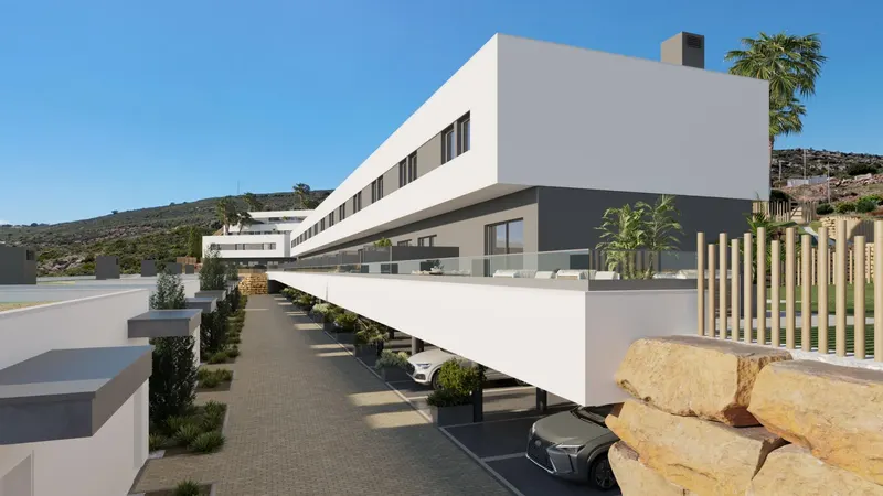 Adosados de nueva construcción con impresionantes vistas al mar en Manilva