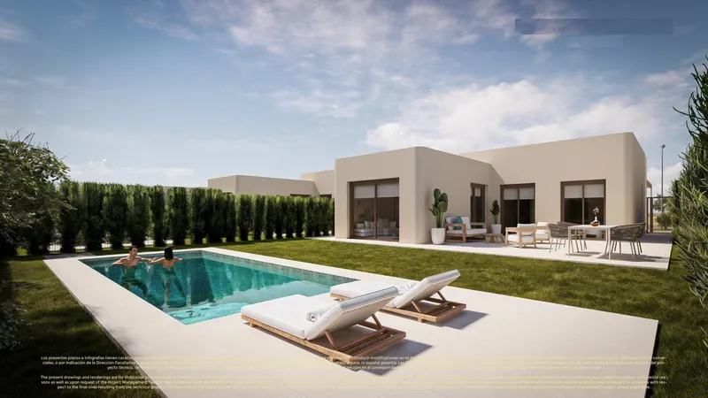 New Build Golf Front Villas with Private Pool in Corvera Hills Murcia