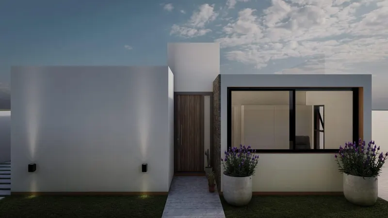 Ibizan-Style Villa in a Tranquil Spanish Village