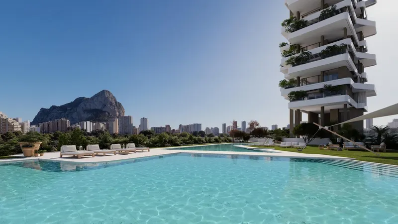 Luksusowe apartamenty z widokiem na morze w Calpe na Costa Blanca
